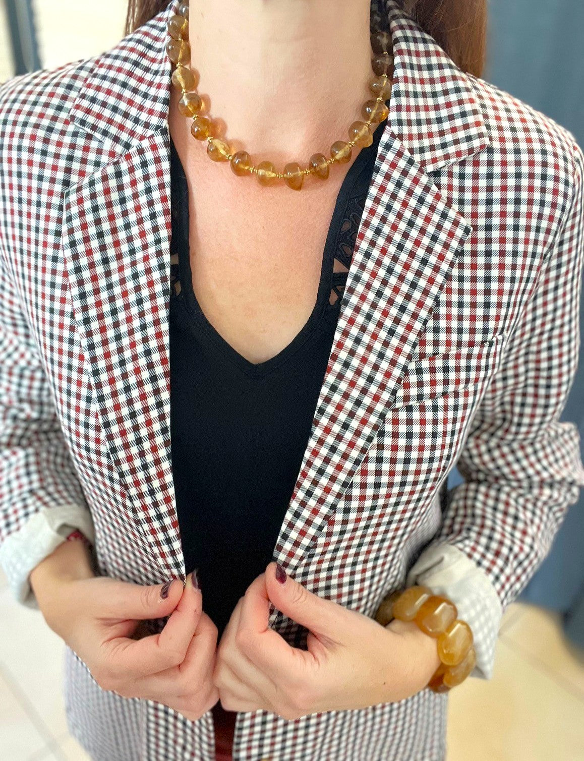 Blazer vichy Coline - Neuf